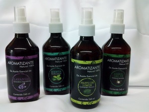 Aromatizantes Aromaterapia con Aceites Esenciales Grado Terapeutico 240ml
